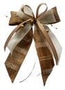 Weihnachtsschleifen Schleifen Geschenke Weihnachten WS2353 im 10er Set - braun, cappuccino, gold