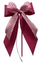 Weihnachtsschleifen Schleifen Geschenke Weihnachten WS2361 im 10er Set - altrosa, pink, weiß, kariert