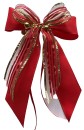Weihnachtsschleifen Schleifen Geschenke Weihnachten WS2370 im 10er Set - rot, gold