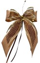 Weihnachtsschleifen Schleifen Geschenke Weihnachten WS2379 im 10er Set - cappuccino, braun, gold
