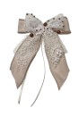 Weihnachtsschleifen Schleifen Geschenke Weihnachten WS2411 im 10er Set - creme, weiß, braun VINTAGE