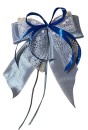 Weihnachtsschleifen Schleifen Geschenke Weihnachten WS2424 im 10er Set - weiß, hellblau VINTAGE