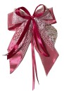Weihnachtsschleifen Schleifen Geschenke Weihnachten WS2428 im 10er Set - weiß, pink, altrosa VINTAGE
