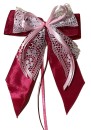Weihnachtsschleifen Schleifen Geschenke Weihnachten WS2433 im 10er Set - beere, rosa, weiß VINTAGE