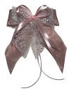 Weihnachtsschleifen Schleifen Geschenke Weihnachten WS2439 im 10er Set - antikrosa, blush, weiß VINTAGE