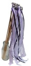SONDERANGEBOT ** Wedding Wands mit Spitze flieder lila - 10 Stück